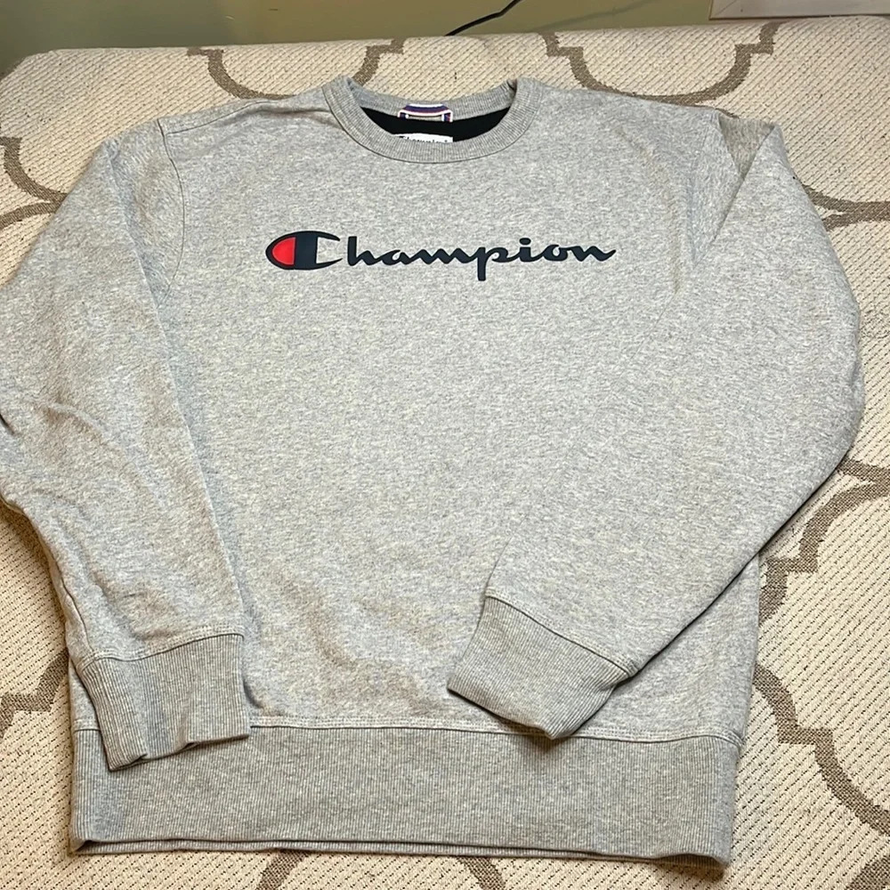 Champion men’s gray logo sweatshirt - Picture 1 of 9